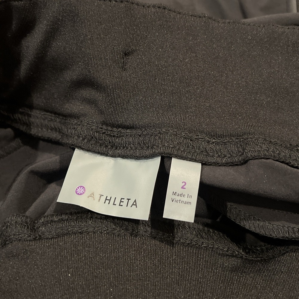Athleta Pull On Casual Taper Leg Pants Women's Size 2 Color Black - Picture 5 of 11